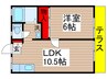 グレ－スハイツ 1LDKの間取り