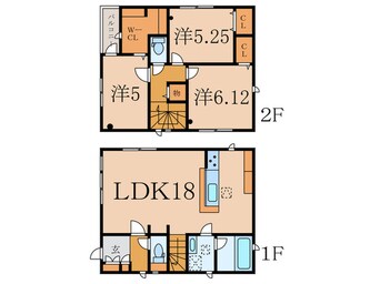 間取図 仮）小泉貸家Ｄ棟