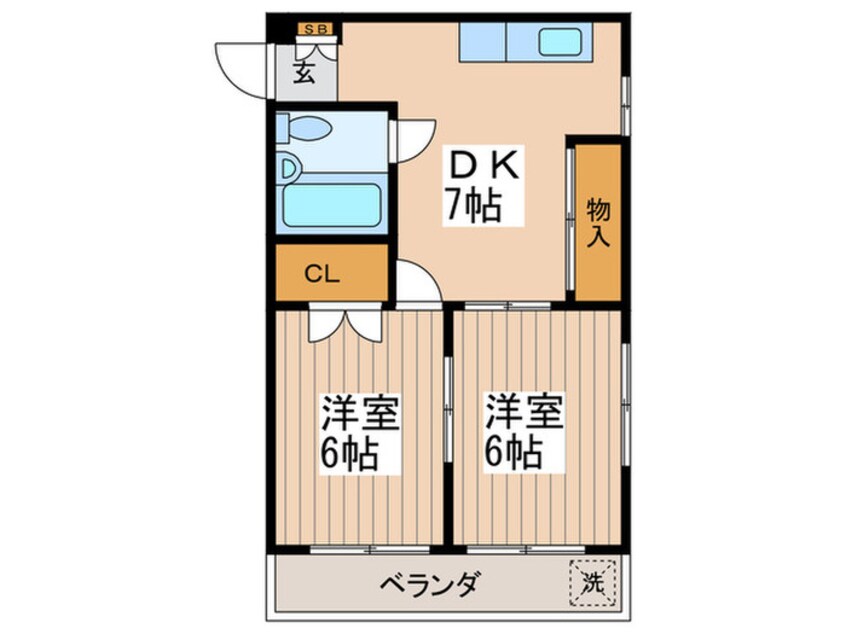 間取図 第二シ－ボニアマンション