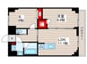 L´Foria瑞江 1LDK+Sの間取り