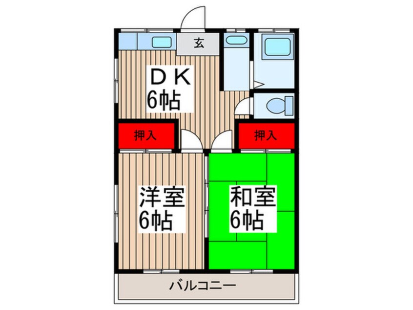 間取図 野島ハイツ