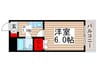 アサヒコーポ中山 1Kの間取り