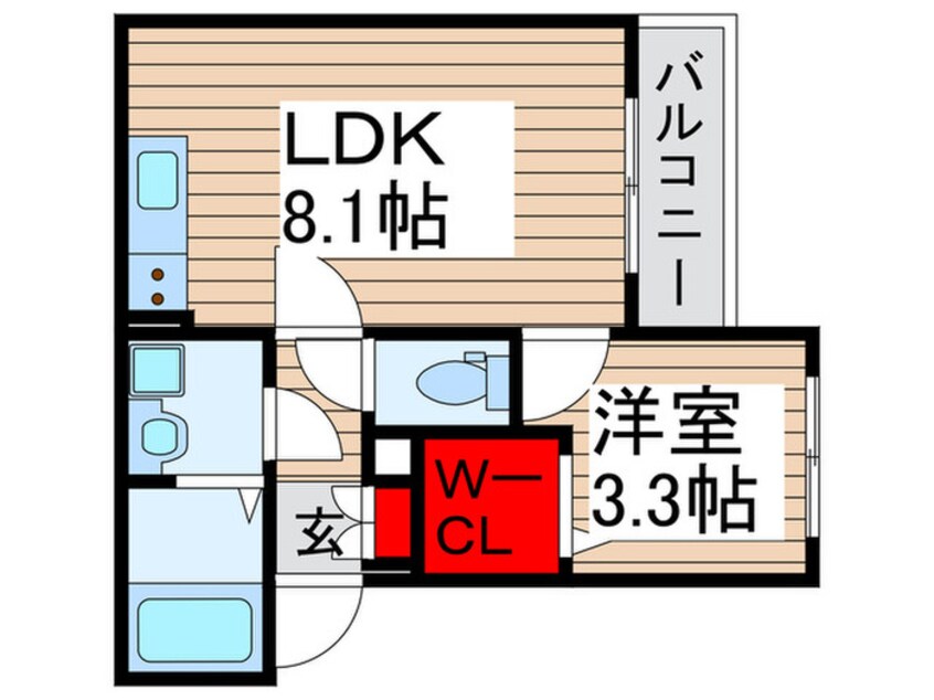 間取図 ＡＪ新松戸Ⅸ