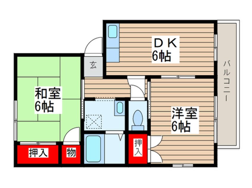 間取図 グリーンハイツ欅Ｂ