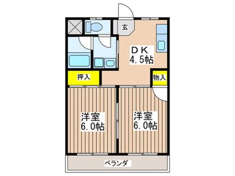間取図 イソマ第２ハイツ