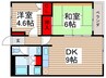 サンライトシーマ 2DKの間取り