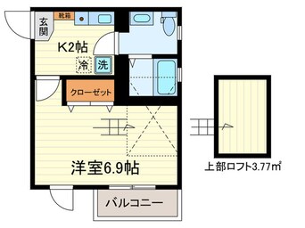 間取図 アンソレイユK