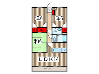 間取図 原田第二ビル