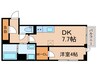 スクリブ千駄ヶ谷 1DKの間取り