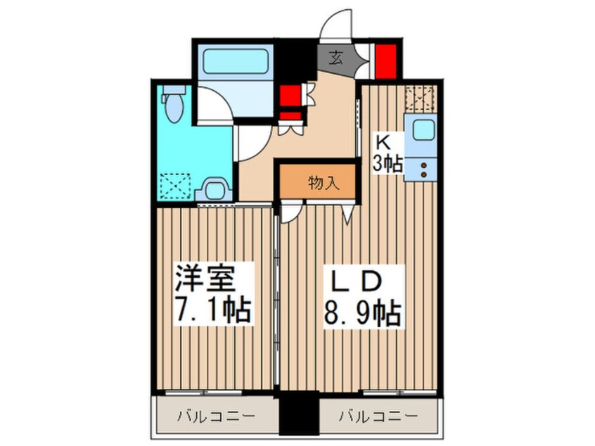 間取図 ＡＸＩＳ桜木町