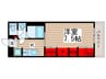 リブリ・ＭＹＵ市原 1Kの間取り