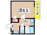 ベルコ－トエザワ 1Kの間取り
