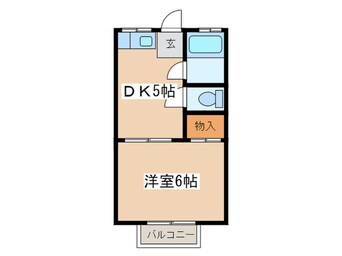 間取図 青木アパ－ト