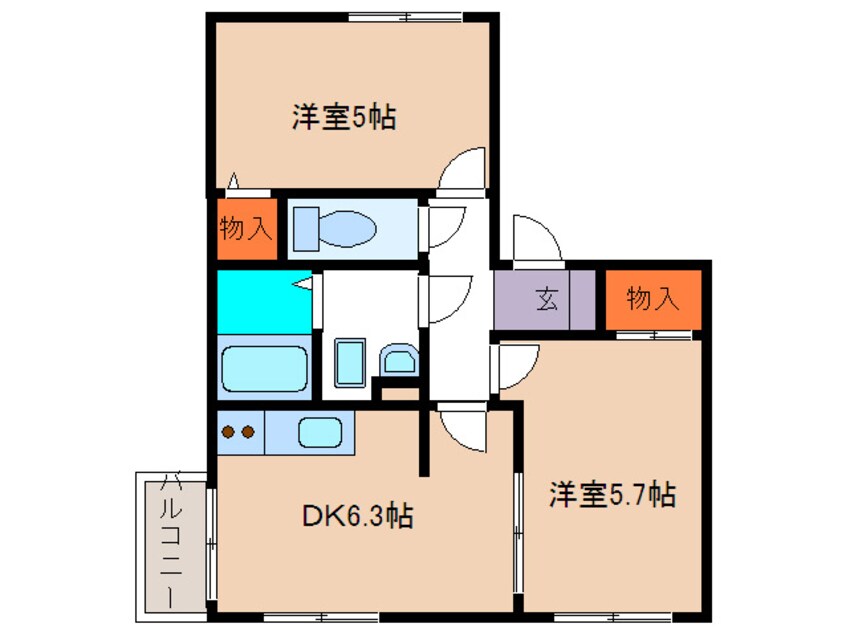 間取図 ポエム鴨志田