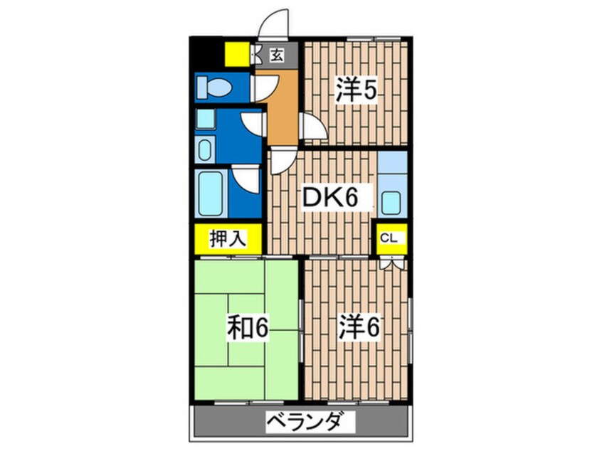 間取図 弘明寺パークコート