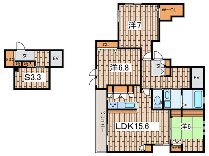 間取図 MORE　CALDO