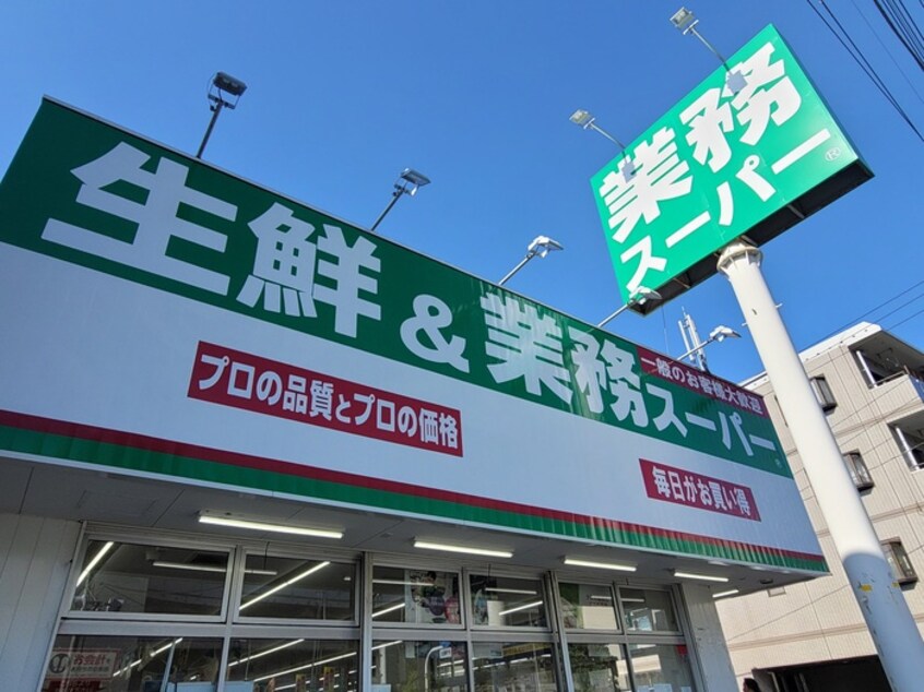 業務スーパー　石神井台店(ディスカウントショップ)まで176m 仮）ﾘｰﾌﾞﾙﾌｧｲﾝ練馬石神井台
