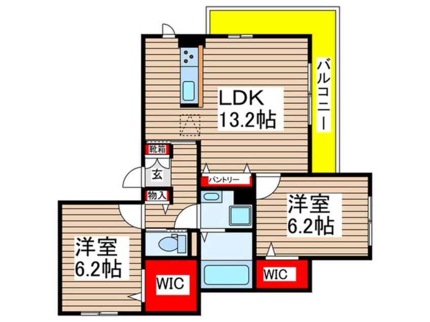 間取図 仮）リシェス新千葉