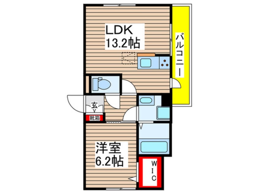 間取図 仮）リシェス新千葉