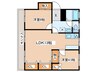 堀ノ内マンションＡ棟（２０３） 2LDKの間取り