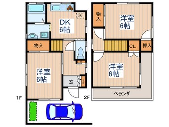 間取図 酒井様邸貸家