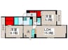 トレフル西新井 2LDKの間取り