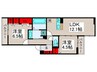 トレフル西新井 2LDKの間取り