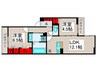 トレフル西新井 2LDKの間取り