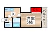 ロマネ北柏 1Kの間取り