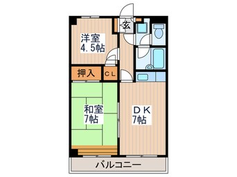 間取図 コア一ツ橋