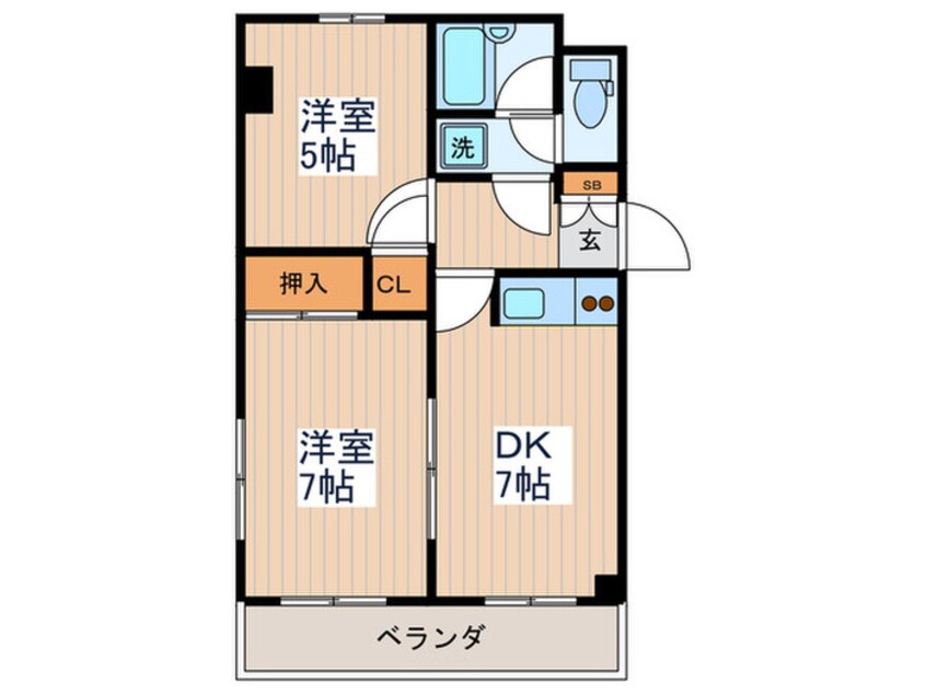 間取図 コア一ツ橋