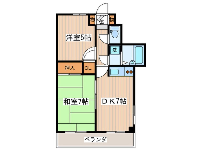 間取図 コア一ツ橋