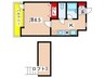 パ－ルコ－ト五月台 1Kの間取り