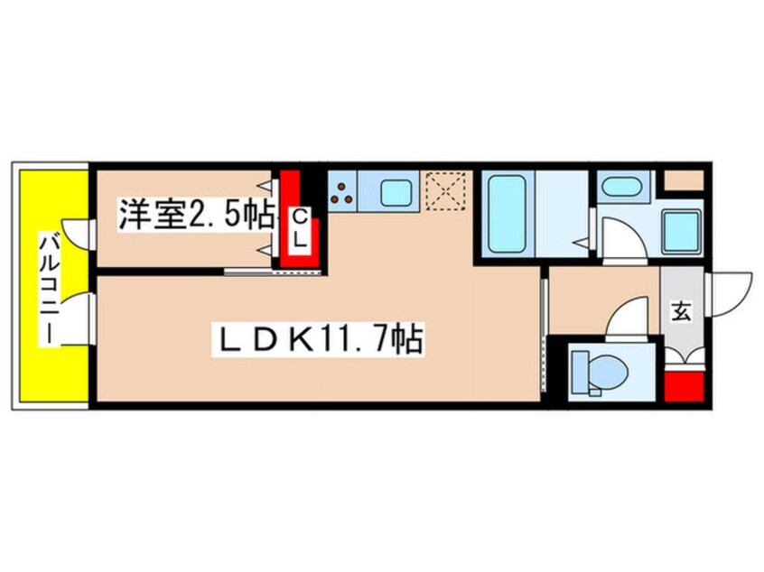間取図 ザ・テラスコート英