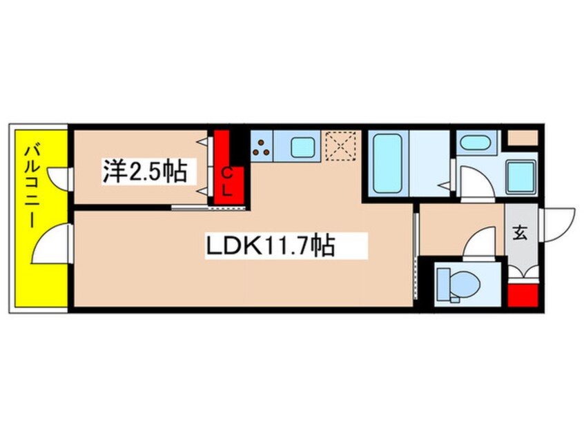 間取図 ザ・テラスコート英