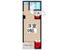 コーポ栄光 1Rの間取り