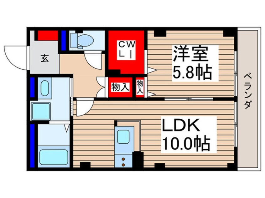 間取図 サンホワイトパレス