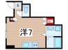 コンフォール小岩 1Rの間取り