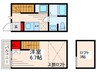 コンフォール小岩 1Kの間取り