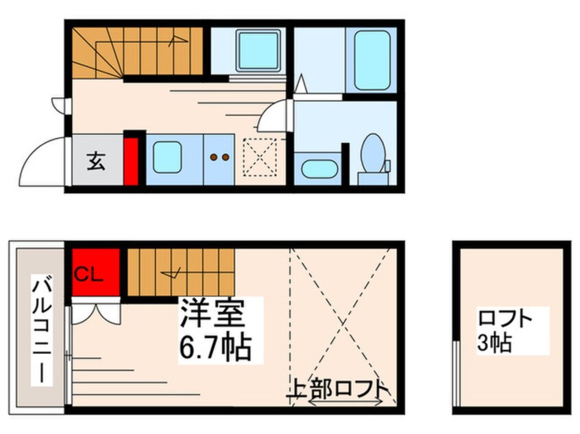 間取図 コンフォール小岩