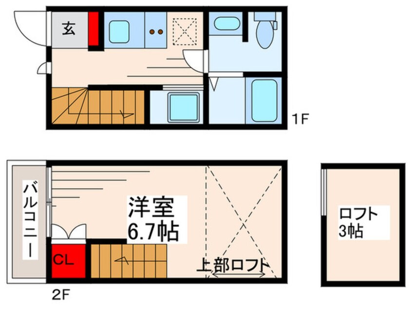 間取図 コンフォール小岩