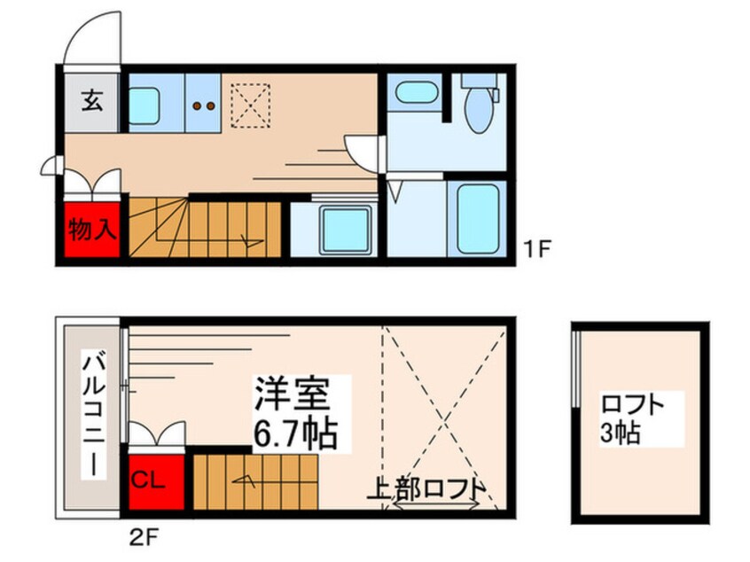 間取図 コンフォール小岩