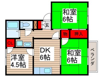 間取図 ブルーハイツアオキ