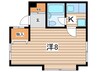 ツインアベニューＢ 1Kの間取り