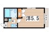 プチメゾン中央 1Kの間取り