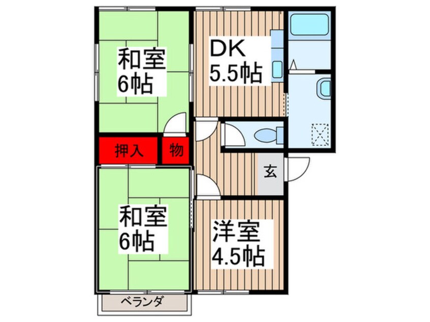 間取図 ドリ－ムハイツＣ