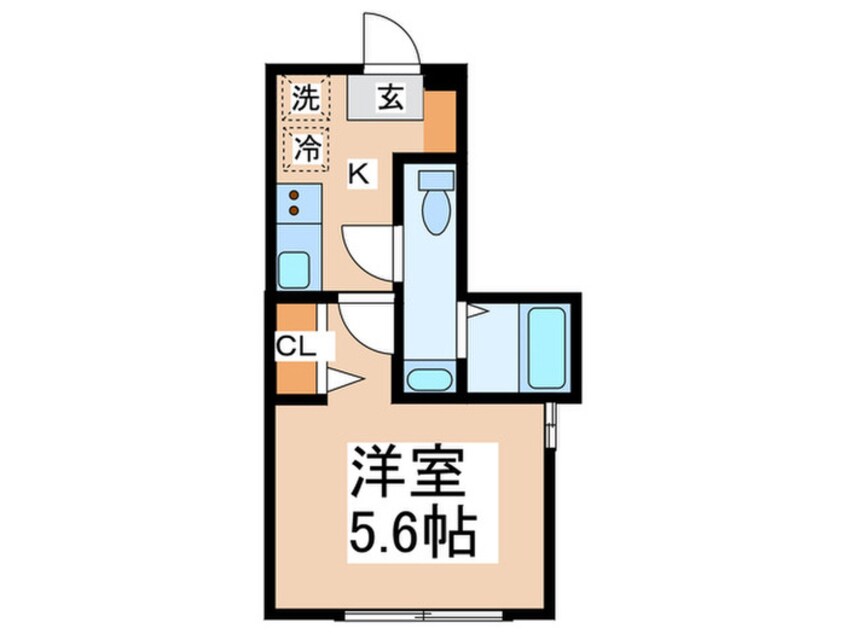 間取図 アザーレ・パッシオ矢部A