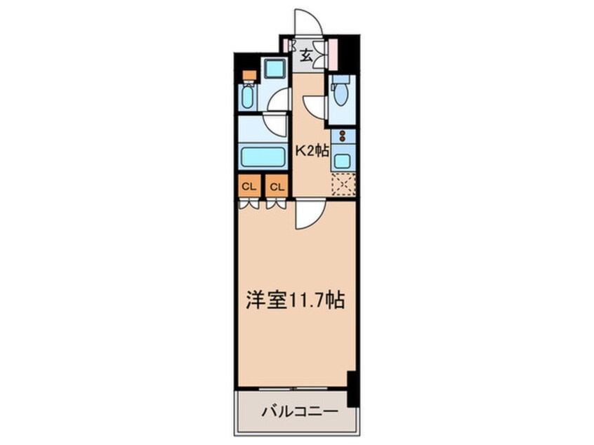 間取図 レジディア市ヶ谷Ⅱ