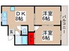 第二青木マンション 2DKの間取り