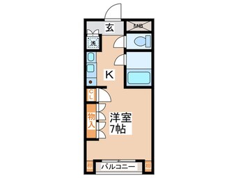 間取図 K２フラット